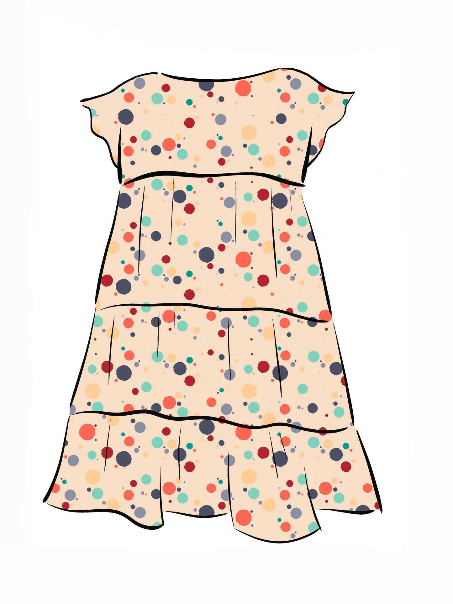 015 DESIGN YOUR OWN Organic Cotton “Polka Dot” Dress