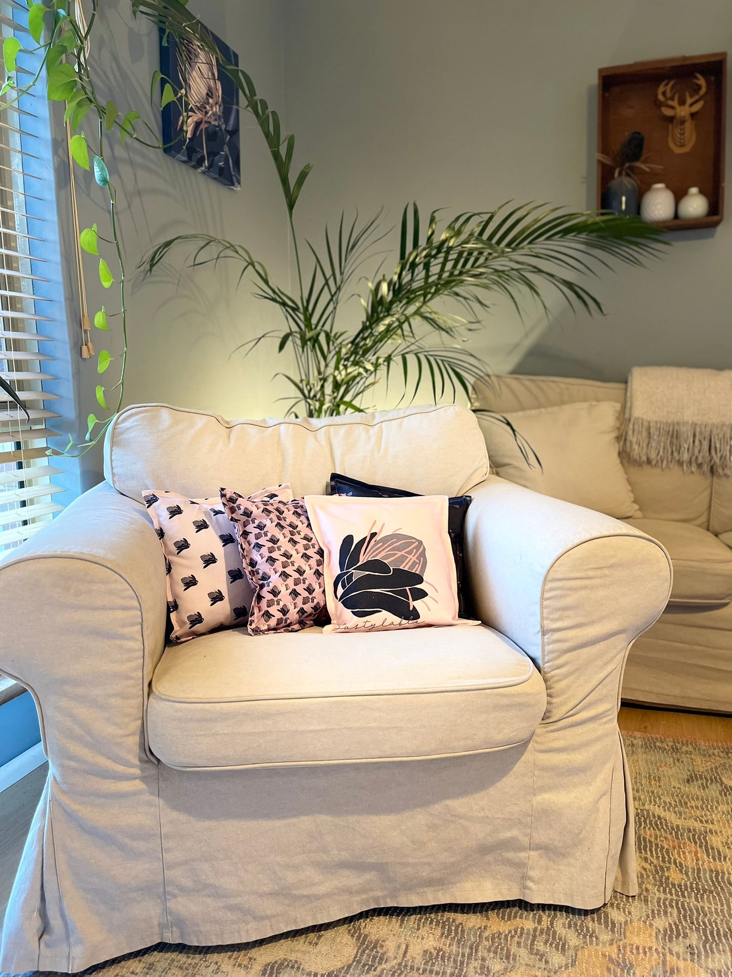 010 Organic Cotton Protea Pillow Cases